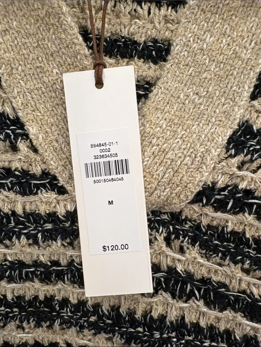 NWT Banana Republic Textured Stripe Sweater Polo Sz Medium (#894845)